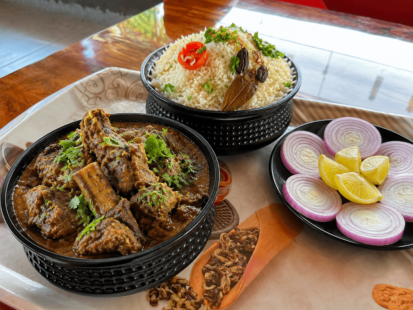 Mutton With Bagara